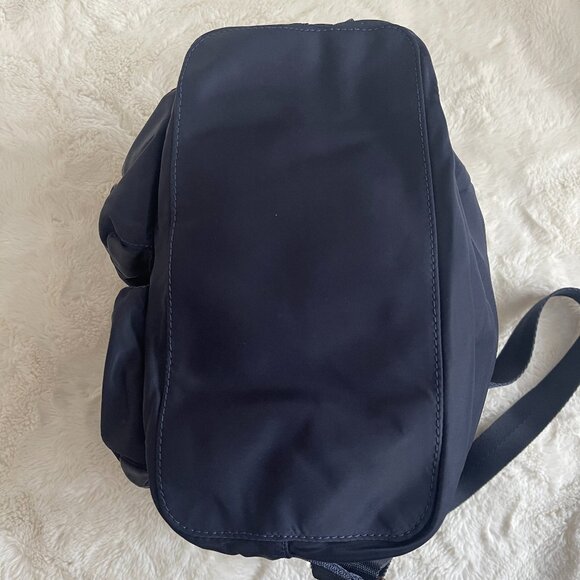 Tory Burch Tilda Medium Navy Blue Nylon Backpack - Picture 6 of 16